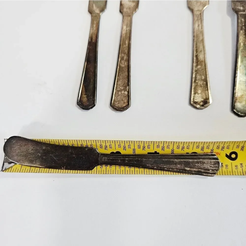 Vintage Silver and Gold Flatware Set